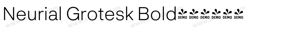 Neurial Grotesk Bold字体转换